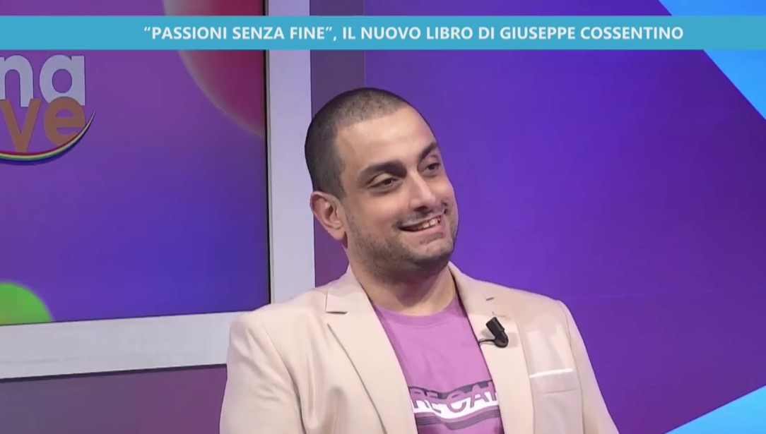 Lo scrittore Giuseppe Cossentino presenta  Passioni senza fine il suo ultimo romanzo in tv a Mattina Live su Canale 8