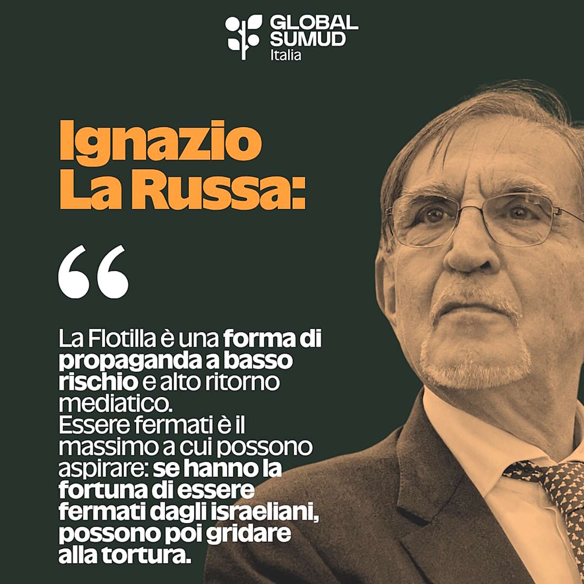 La risposta della Global Sumud Flotilla a Ignazio Benito La Russa
