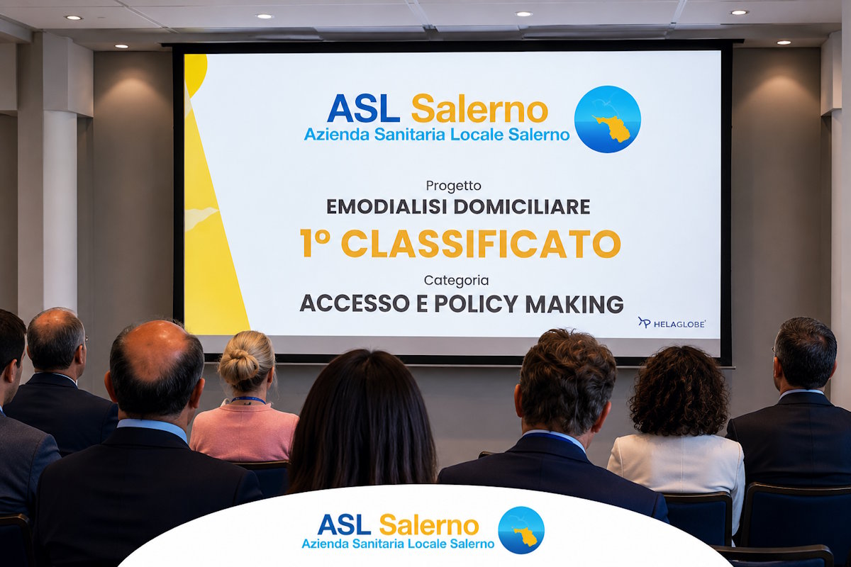 Dialisi a domicilio, il modello dell'ASL Salerno conquista il primo premio nazionale: cure a casa per migliorare la vita dei pazienti delle aree interne
